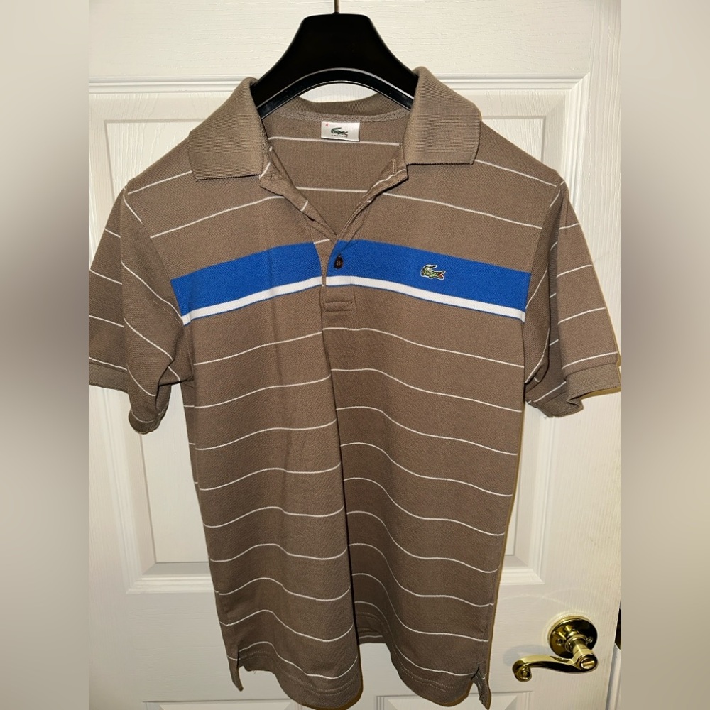 Lacoste Tan Polo with White Accents